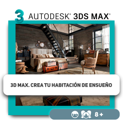 3D Max. Crea tu propia habitación - Школа программирования для детей, компьютерные курсы для школьников, начинающих и подростков - KIBERone г. Barcelona