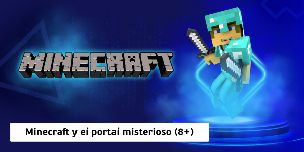Minecraft y eí portaí misterioso (8+) - Школа программирования для детей, компьютерные курсы для школьников, начинающих и подростков - KIBERone г. Barcelona